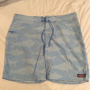Blue Striped Vineyard Vines Boardshorts - size 38